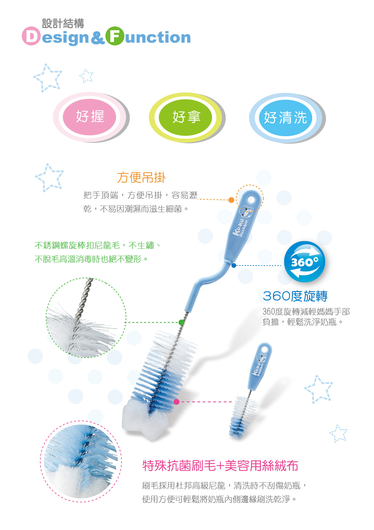 proimages/Bathing＆CleanSeries/BottleBrush/5301/KU5301-360度奶瓶刷-1.jpg