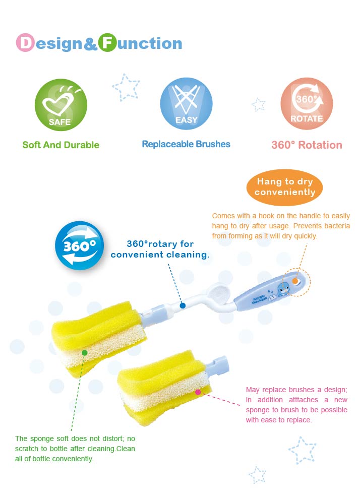 proimages/Bathing＆CleanSeries/BottleBrush/5390/KU5390酷咕鴨替換式泡棉刷(英).jpg