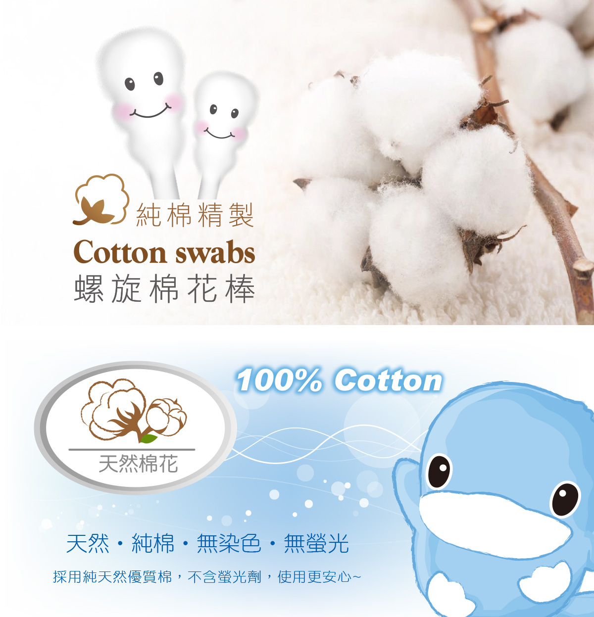 proimages/Bathing＆CleanSeries/Clean＆Care/CottonSwabs/1106/KU1106-酷咕鴨螺旋棉花棒200入-1.jpg
