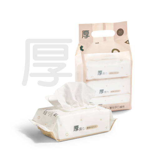 KUKU PLUS EDI超純水嬰兒手口厚濕巾-三入