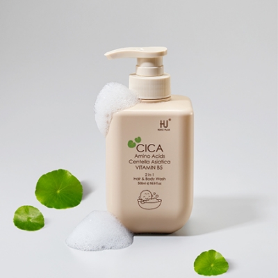 KUKU PLUS 舒敏積雪草寶寶洗髮沐浴乳 500ml