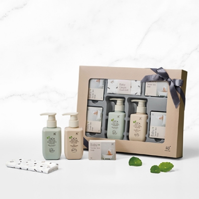 KUKU PLUS 舒敏積雪草寶寶沐浴禮盒