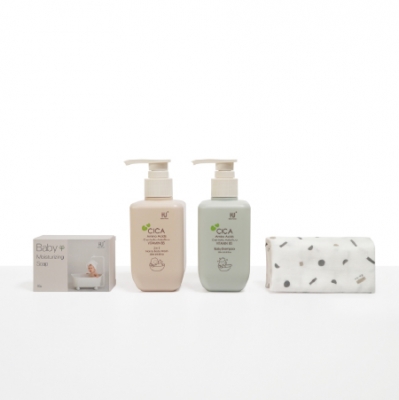 KUKU PLUS 舒敏積雪草寶寶沐浴禮盒