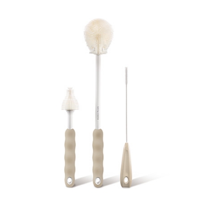 KUKU PLUS 全角度矽膠奶瓶刷組-伯爵奶