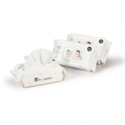 KUKU PLUS EDI超純水嬰兒手口厚濕巾-三入