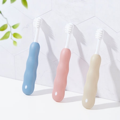 KUKU PLUS 超細軟毛學握幼兒牙刷-3入組