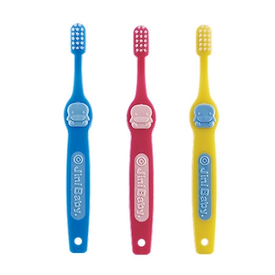 酷咕鴨造型兒童牙刷3-6歲-3入
