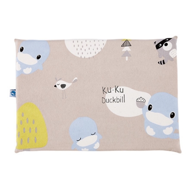 童心防螨透氣嬰兒乳膠枕-雲灰