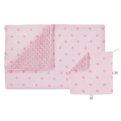 酷咕鴨荳荳安撫毯組-幸福粉