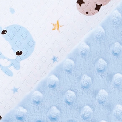 酷咕鴨荳荳安撫毯組-星雲藍