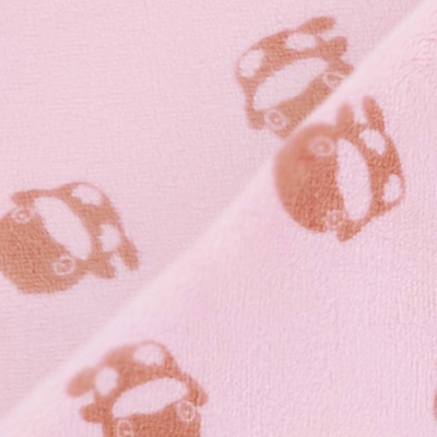 酷咕鴨超柔小毛毯組-朝霧粉