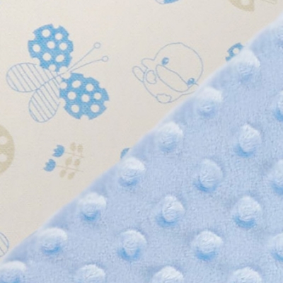 酷咕鴨荳荳安撫毯組-植感藍