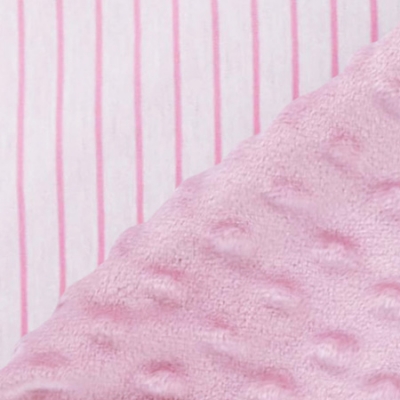 酷咕鴨荳荳安撫毯組-細紋粉