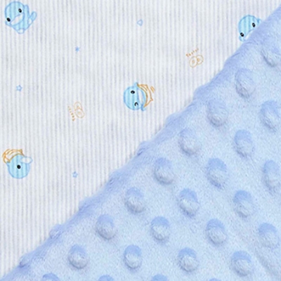 酷咕鴨荳荳安撫毯-海湖藍