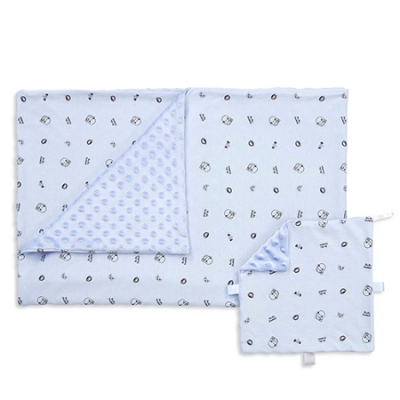 酷咕鴨荳荳安撫毯-旺猴藍