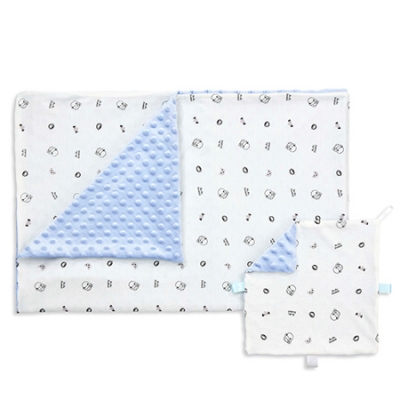 酷咕鴨荳荳安撫毯-旺猴白