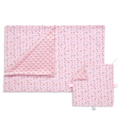 酷咕鴨荳荳安撫毯-野莓粉