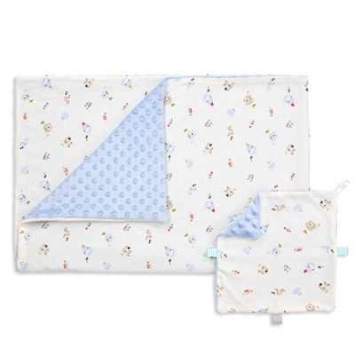 酷咕鴨荳荳安撫毯-典雅藍