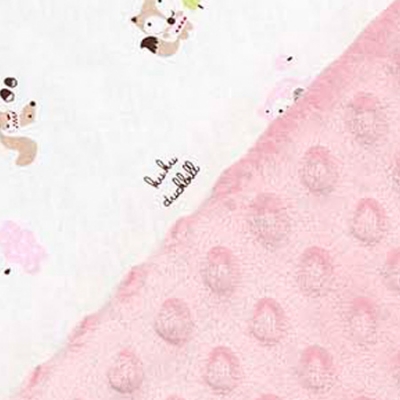 酷咕鴨荳荳安撫毯-典雅粉