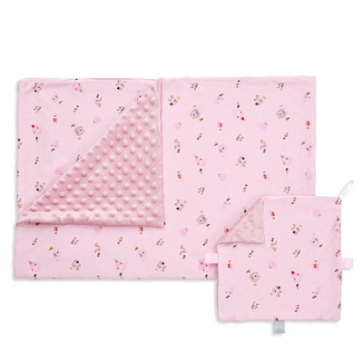 酷咕鴨荳荳安撫毯-復古粉