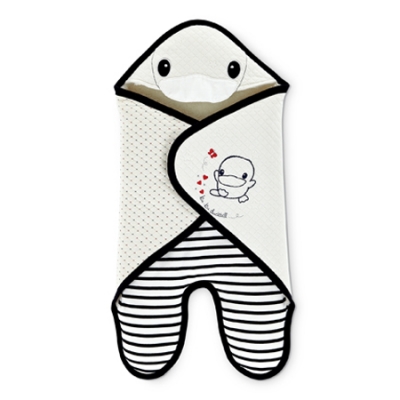 多功能蝴蝶抱巾-格紋造型‧厚款