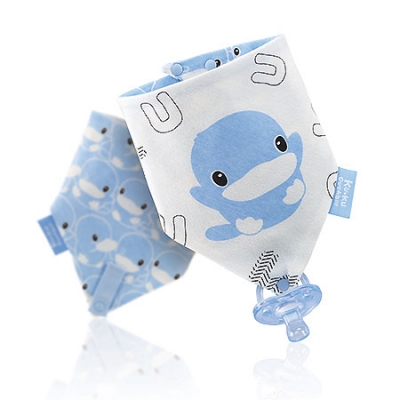 三角扣帶領巾-俏皮酷鴨