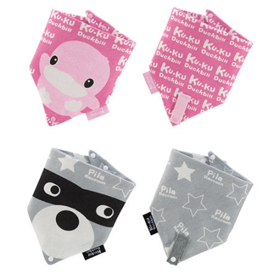 三角扣帶領巾-氣質雙星