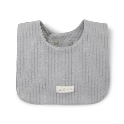 KUKU PLUS竹纖羅紋方形圍兜