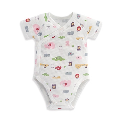 懶人洞洞包屁衣-歡樂粉 0-6m