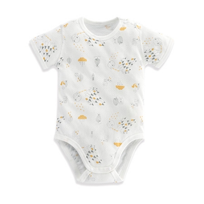 懶人洞洞包屁衣-鑽石藍 6-12m