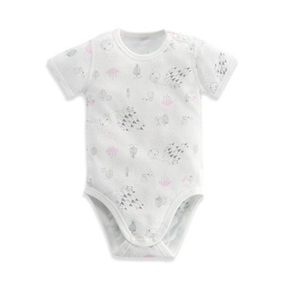 懶人洞洞包屁衣-冰晶粉 6-12m