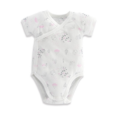 懶人洞洞包屁衣-冰晶粉 0-6m