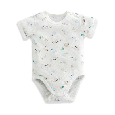 懶人洞洞包屁衣-繽紛藍 6-12m