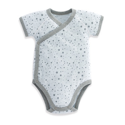 懶人洞洞包屁衣-繽紛藍 0-6m