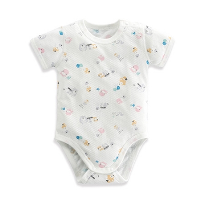 懶人洞洞包屁衣-繽紛粉 6-12m