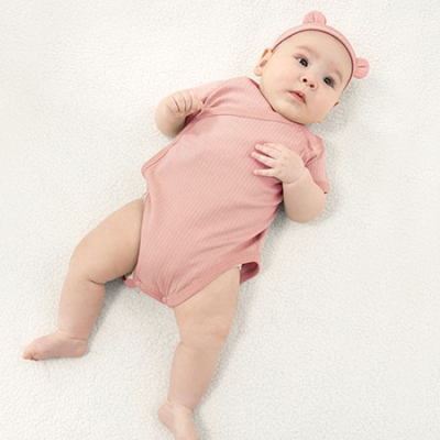 KUKU PLUS 竹纖羅紋包屁衣