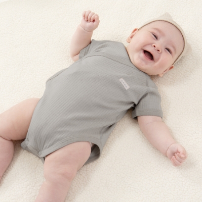 KUKU PLUS 竹纖羅紋包屁衣