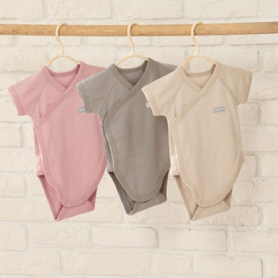 KUKU PLUS 竹纖羅紋包屁衣