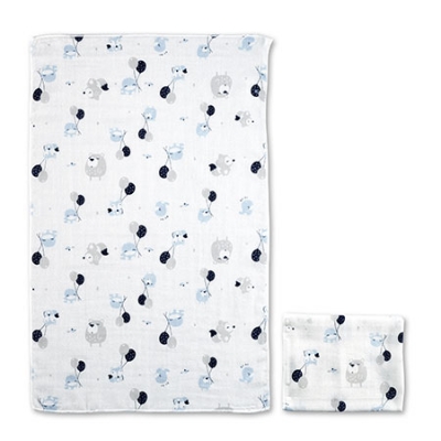 夢想氣球紗布澡巾-2入