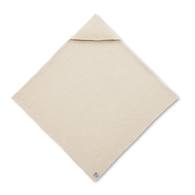 KUKU PLUS 雲朵皺布六層紗布連帽浴巾