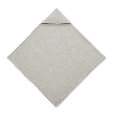 KUKU PLUS 雲朵皺布六層紗布連帽浴巾