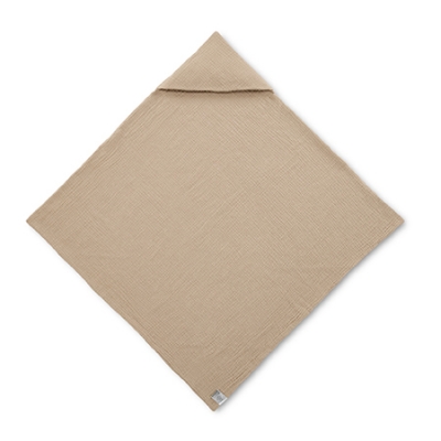 KUKU PLUS 雲朵皺布六層紗布連帽浴巾