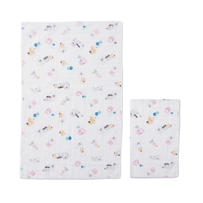 小繽紛紗布澡巾-2入