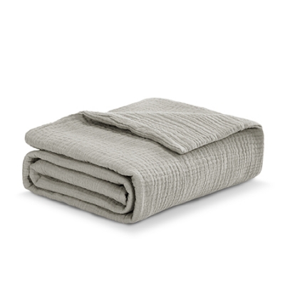 KUKU PLUS 雲朵皺布六層紗布浴巾幼兒蓋毯