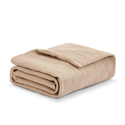 KUKU PLUS 雲朵皺布六層紗布浴巾幼兒蓋毯