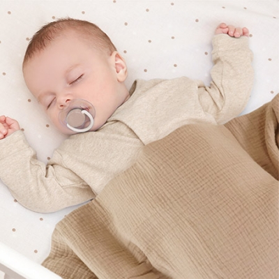 KUKU PLUS 雲朵皺布六層紗布浴巾幼兒蓋毯