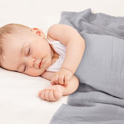 KUKU PLUS 雲朵皺布六層紗布浴巾兒童蓋毯