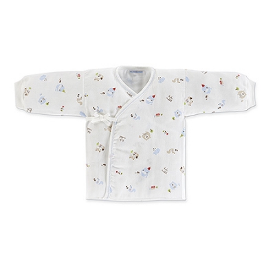 狐狸熊緹花紗布肚衣