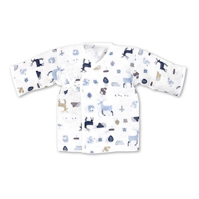 北歐迷境森林反手袖紗布肚衣-2入