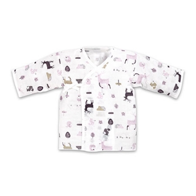 北歐迷境森林反手袖紗布肚衣-2入